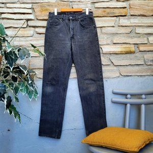 Vintage Levis Orange Tab | Black Wash Jeans | 30 / 34